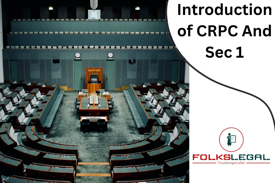 Introduction of CRPC And Sec 1